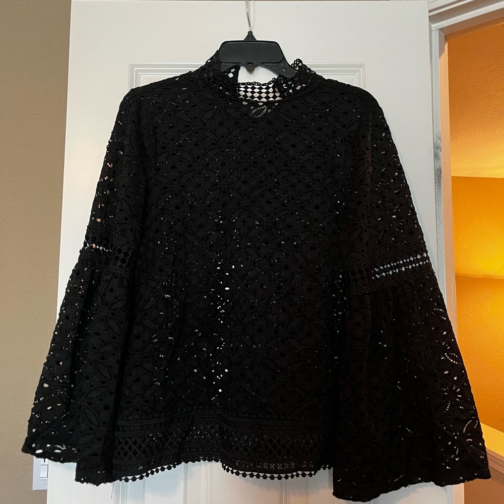 Black lace top